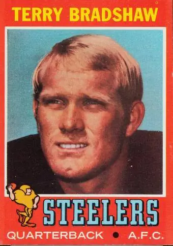 Carte de recrue Terry Bradshaw 1971