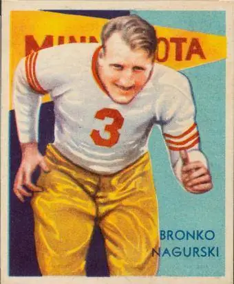 Xyoo 1935 Bronko Nagurksi Rookie Card