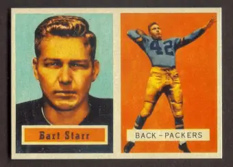1957. Bart Starr Rookie Card
