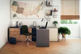 Bureau à domicile moderne