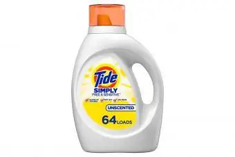 Tide Simply Free & Sensitive Płynny detergent do prania, 100 uncji, 64 ładunki