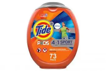 Kapsułki Tide Febreze Sport Odour Defense, 73-centowe opakowania detergentu do prania