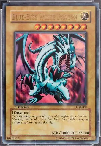 2002. gada 1. izdevums Blue-Eyes White Dragon