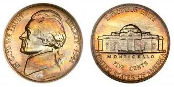 1941 Bukti Pencetakan Jefferson Nickel