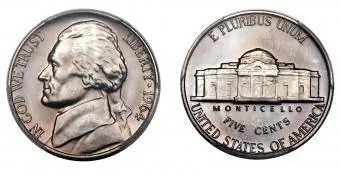 Особый монетный двор 1964 года, никель Джефферсон, полные ступеньки