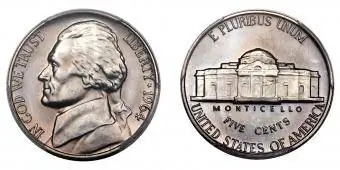 Jefferson Nickel, menta speciale del 1964, gradini completi