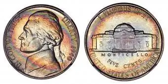 1940 Bukti Jefferson Nickel