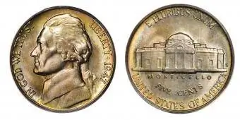 1947-S Langkah Penuh Jefferson Nickel