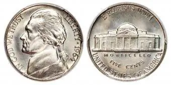 1964 Passi completi, finitura satinata Jefferson Nickel