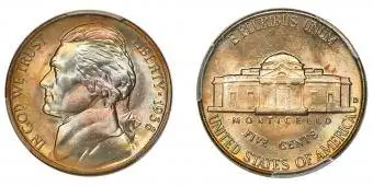 1938_D Langkah Penuh Jefferson Nickel