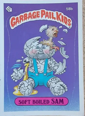 Vintage Garbage Pail Kids Soft Boiled Sam