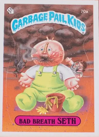 1985 Garbage Pail Kids Card, Bad Breath Seth