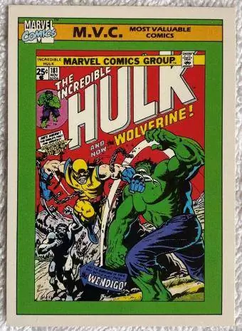 1990 Marvel Universe Hulk Səhv Kartı