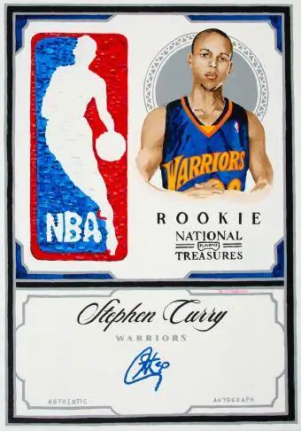 Imeandikwa otomatiki 2009-10 Stephen Curry Logoman Rookie