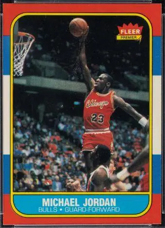 1986 Fleer Майкл Джордан Руки картасы