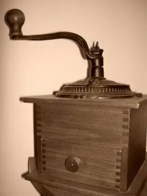 Antique coffee grinder