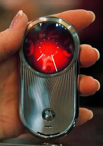 Das neue Aura-Telefon von Motorola wird auf der International Consumer Electronics Show 2009 ausgestellt – Getty Editorial Use