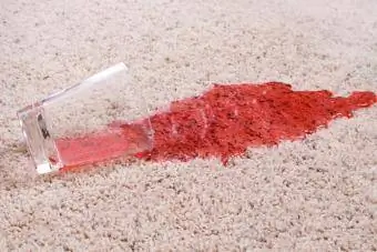 Kool-Aid Juice Spilled on Carpeting