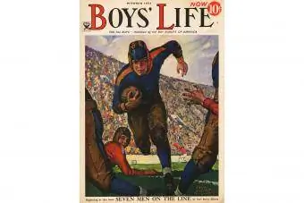Boys Life magazine från New York, oktobernumret 1934. - Gettys redaktionella användning