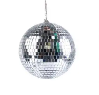 Decorazione del ballo di fine anno con sfera a specchio da discoteca