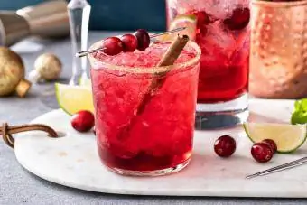 Virgin Cranberry Margarita Mocktail