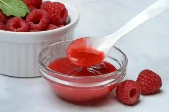 raspberry puree para sa mga cocktail