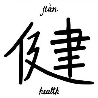 Zdraví čínského znaku