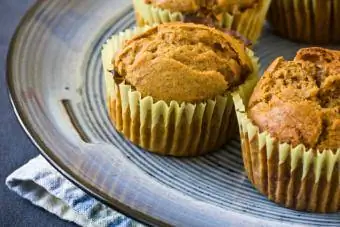 Afbeelding van zelfgemaakte zoete aardappelmuffins