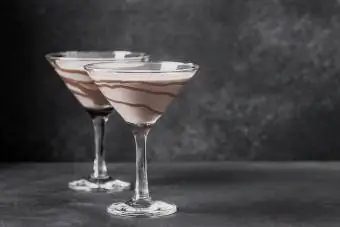 Saging Foster Martini Cocktail