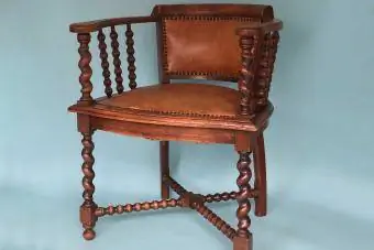 Edwardian Barley Twist Desk Chair