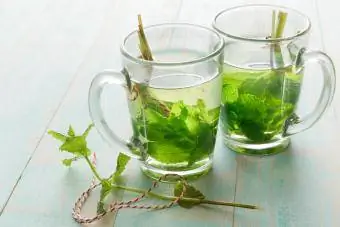 пресен чай от мента за успокояване и уелнес против тревожност