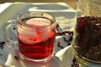 ceai de hibiscus pentru starea de bine calmant și anti-anxietate