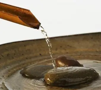 Primo piano di una fontana