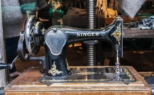 Valor de la máquina de coser Singer antigua