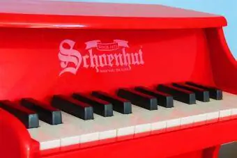 Piano jouet Schoenhut rouge antique