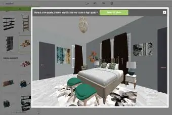 Room Styler yatak odası programının ekran görüntüsü
