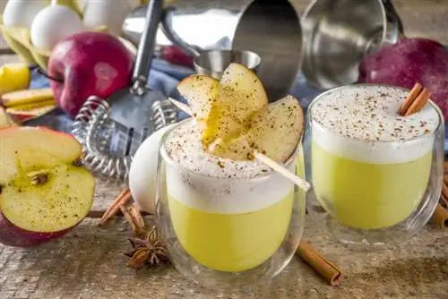 6 shot-uri de gelatină de plăcintă cu mere de făcut în loc de desert