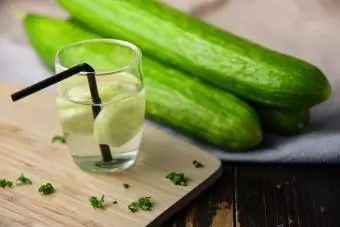 Komkommer-geïnfuseerde botaniese gin