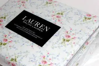 RALPH LAUREN juego de sábanas de 4 piezas floral rosa de verano X-DEEP KING en 100% ALGODÓN