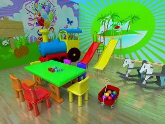 Sala giochi colorata