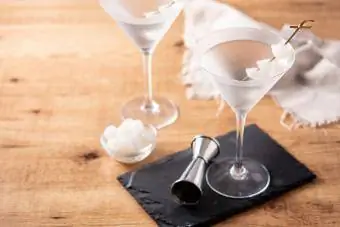 martini avec bague en diamant