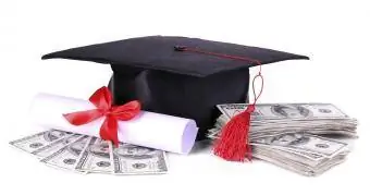 Topi graduasi, wang dan skrol