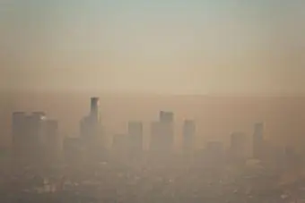 Лос-Анджелес покрылся смогом
