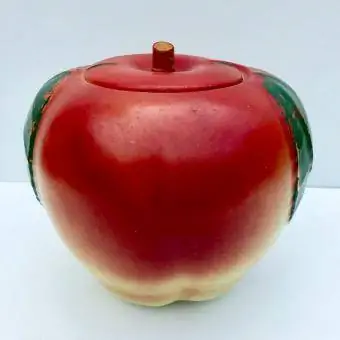 Vintage Apple Cookie Jar