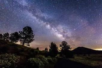 Mliečna dráha v štátnom parku Cuyamaca Rancho