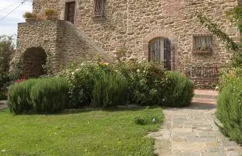 Blu toscano nel bellissimo giardino