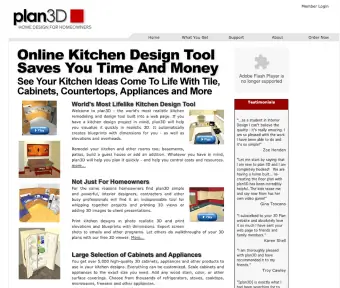Plan3D Online kjøkkendesign