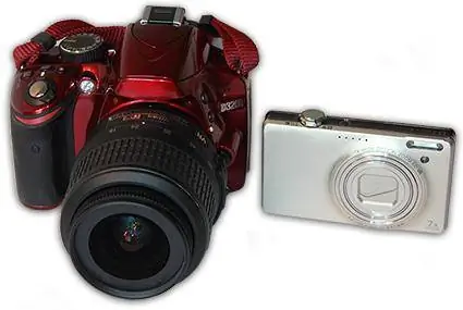 Razlike između digitalnih i digitalnih SLR fotoaparata