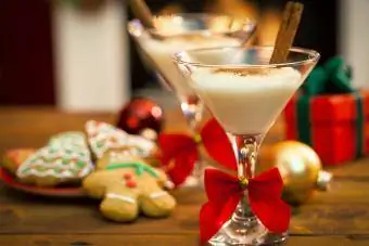 Martini au lait de poule au moment de Noël