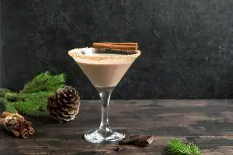 Koktail Martini Coklat dalam gelas
